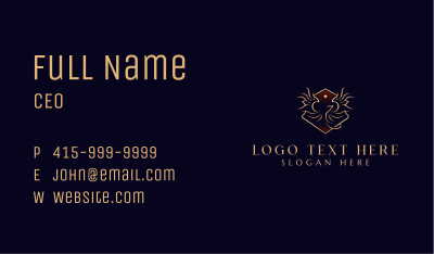 Phoenix Wings Luxury Business Card Image Preview