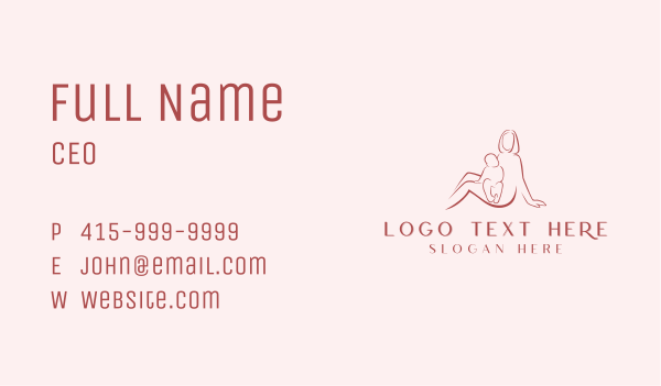 Baby Mother Parenting Business Card Design Image Preview