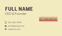 Vintage Summer Wordmark Business Card Image Preview