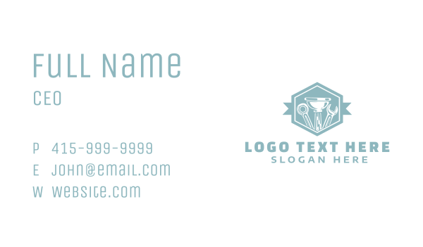Vintage Wrench Plunger Business Card Design Image Preview