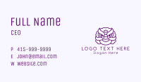 Purple Dragon Head Business Card Image Preview