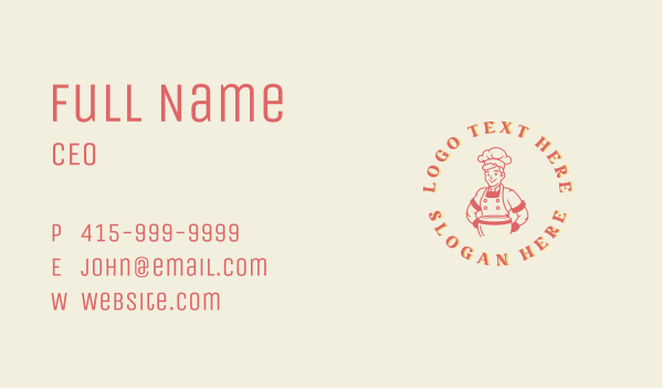 Chef Cook Restaurant Business Card Design Image Preview
