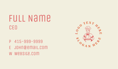 Chef Cook Restaurant Business Card Image Preview