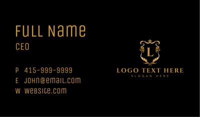Premium Ornate Lettermark Business Card Image Preview