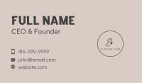 Cosmetics Store Wordmark Business Card Image Preview