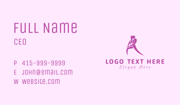 Woman Fitness Trainer Business Card Design Image Preview