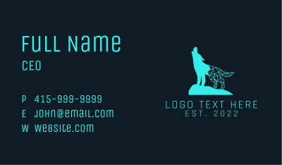 Wolf Technology Ciruit Business Card Image Preview