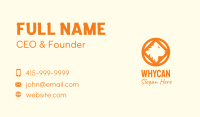 Orange Wild Lion Head Business Card Image Preview