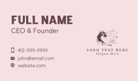 Stars Leaf Woman Spa  Business Card Image Preview