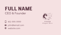 Stars Leaf Woman Spa  Business Card Image Preview