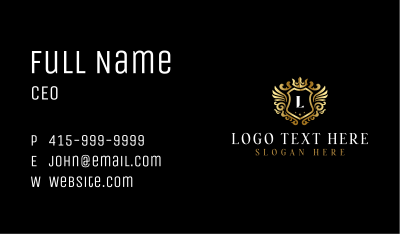 Luxury Wing Shield  Business Card Image Preview