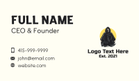 Raincoat Man Character Business Card Image Preview