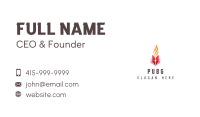 Flame Book Story Writer Business Card Image Preview
