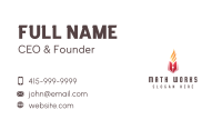 Flame Book Story Writer Business Card Image Preview