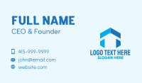 Modern Blue House  Business Card Image Preview