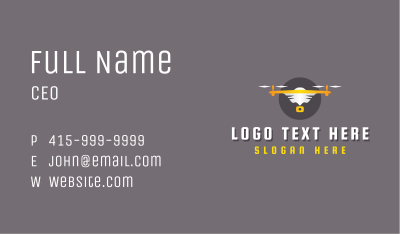 Drone Media Videography Business Card Image Preview