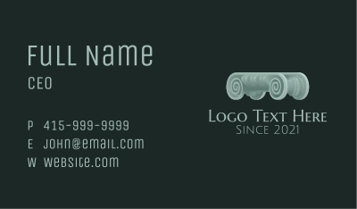 Traditional Greek Column  Business Card Image Preview