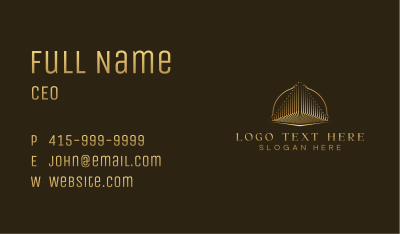Luxury Pyramid Finance Business Card Image Preview