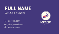 Lady Fashion Sandal Business Card Image Preview