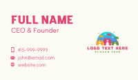 Preschool Castle Daycare Business Card Design