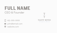 Elegant Minimalist Lettermark Business Card Image Preview