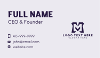 Violet Software Letter M Business Card Image Preview