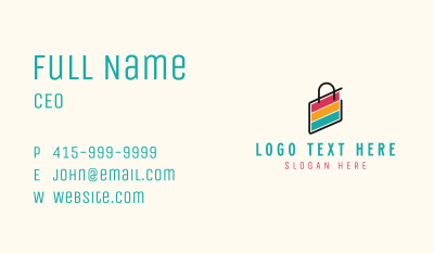 Ecommerce Shopping Bag Business Card Image Preview