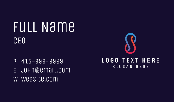 Business Loop Letter S Business Card Design Image Preview