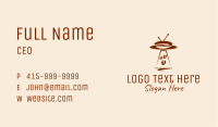 UFO Spaceship Coffee Bean Business Card Image Preview