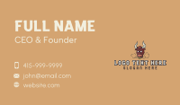 Angry Cartoon Bull Mascot Business Card Image Preview