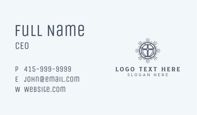 Christianity Catholic Cross Business Card Image Preview