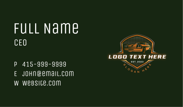 Car Mechanic Automobile Business Card Design Image Preview