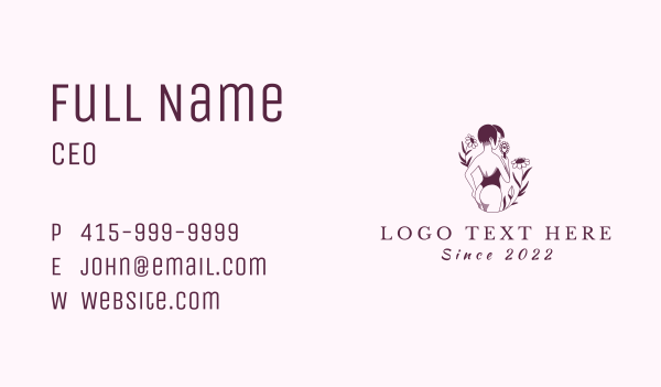 Sexy Woman Lingerie Business Card Design Image Preview