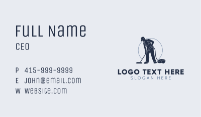 Janitorial Cleaning Vacuum Business Card