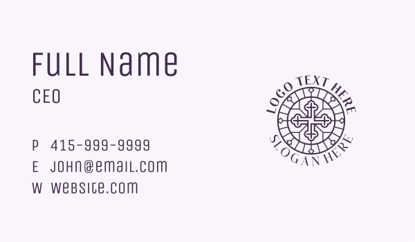 Cross Religion Ministry Business Card Design Image Preview