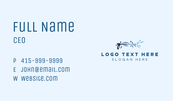 Water Power Washing Business Card Design Image Preview