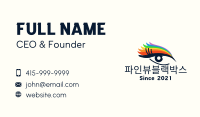 Colorful Eyeliner Eye Business Card Image Preview