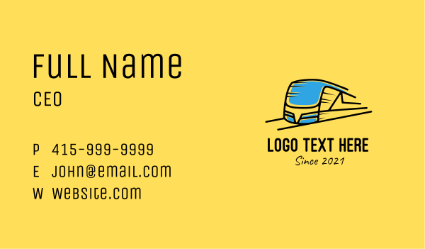 Express Train Transport Business Card Design Image Preview