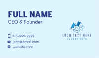 Blue House Waves Business Card Image Preview