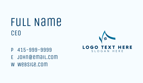 Realty House Roofing Business Card Design Image Preview