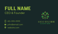 Medical Hemp Leaf Business Card Preview