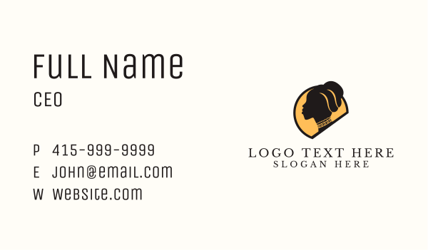 Native African Fashion Business Card Design Image Preview