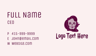 Scary Skull Character  Business Card