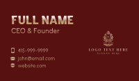 Regal Crown Shield Business Card Design