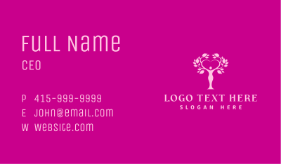 Feminine Organic Tree Business Card Image Preview