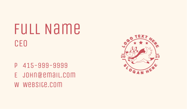 Superhero Dog Pet Shop Business Card Design Image Preview