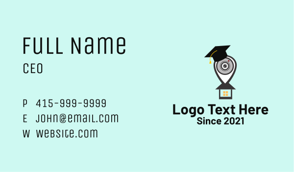 Webinar Location Pin  Business Card Design Image Preview