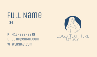Minimalist Beautiful Woman Business Card Image Preview