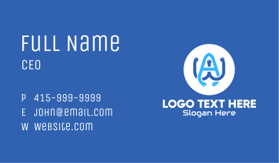 Modern Technology AW Business Card Image Preview