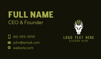Scary Zombie Skull Pentagram Business Card Image Preview